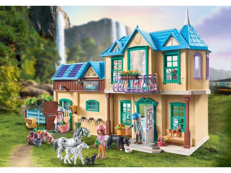 Playmobil Horses of Waterfall Ranch 71351 Liebevoll gestaltetes Pferde-Spielset