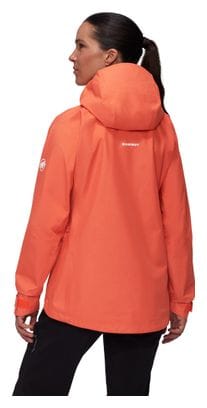 Veste Imperméable Femme Mammut Crater Iv Hooded Orange