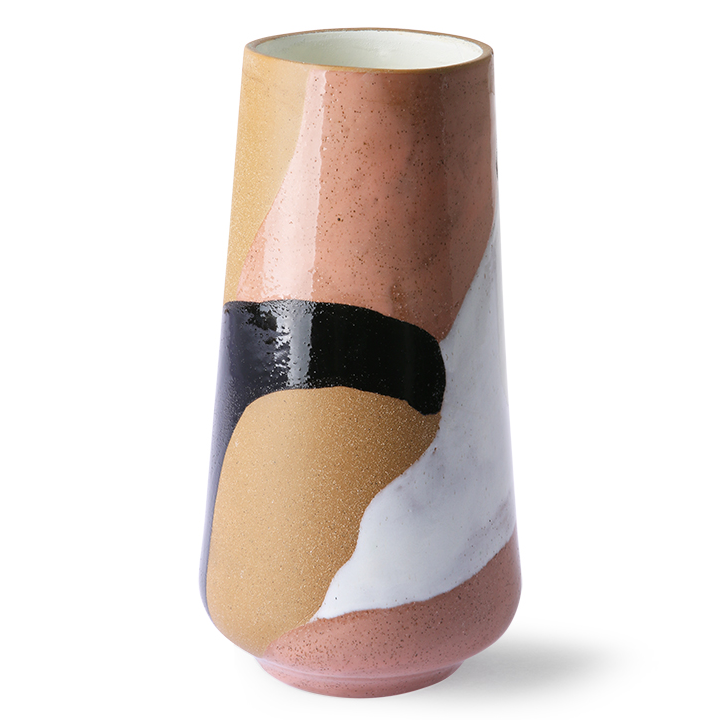 Vaas Hand Painted Ceramic Flower