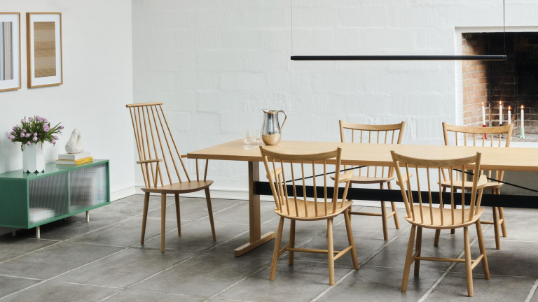 Hay J110 stoel gelakt beuken, warm grey