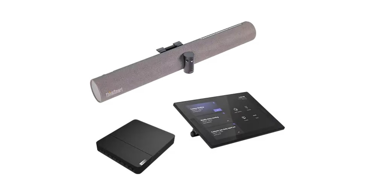 LenovoThinkSmart Core + ThinkSmart Controller + ThinkSmart Bar 180 Full Room Kit conferentiesysteem  (Zwart, Intel® Core™ i5-1145G7E | 16 GB | 256 GB SSD)