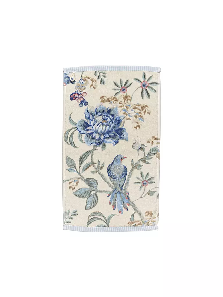 PIP STUDIO Gästetuch 30x50cm SECRET GARDEN Weiss-Blau weiss