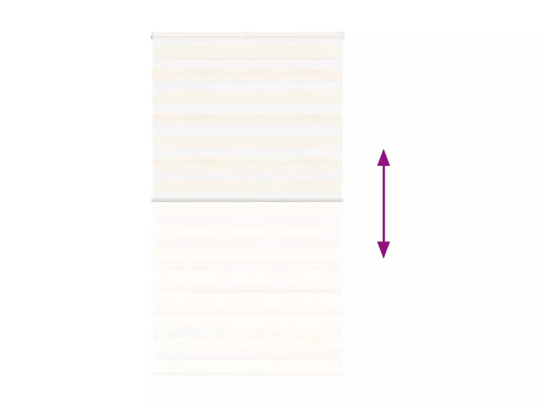 Store zèbre beige marbré largeur du tissu 125,9 cm polyester