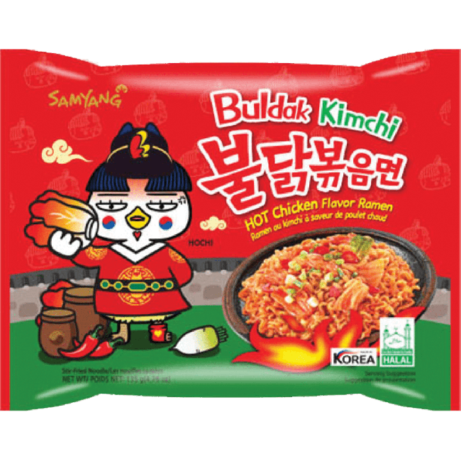 Samyang Instant Ramen Buldak Kimchi Pittige Kippensmaak 135g