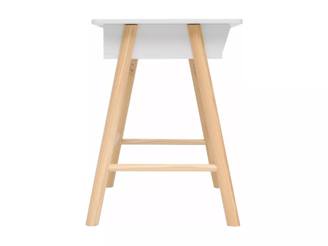 Bureau pour enfants Meryta 70x90x50 MDF Pin Blanc Marron