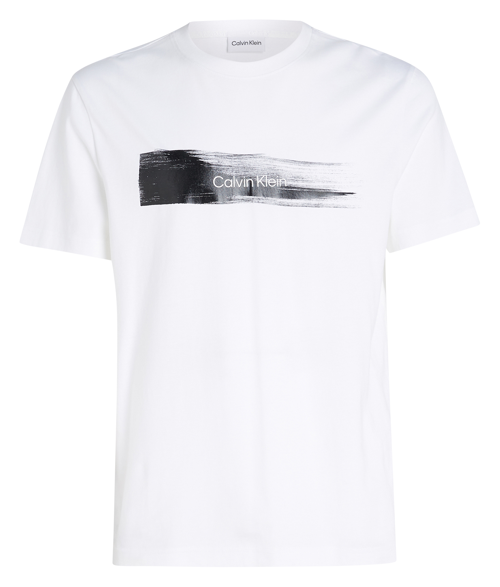 Tee-shirt droit col rond en coton | Blanc
