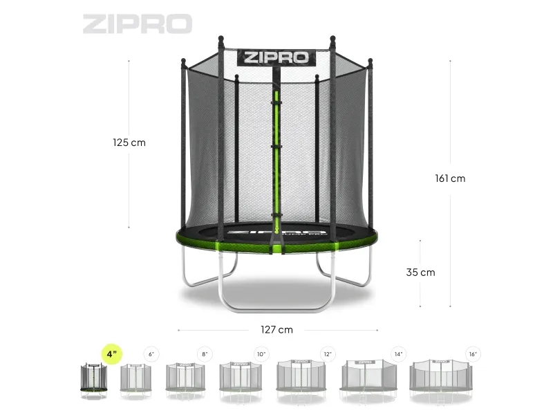 Jump Pro OUT med udvendigt net 4FT 127cm