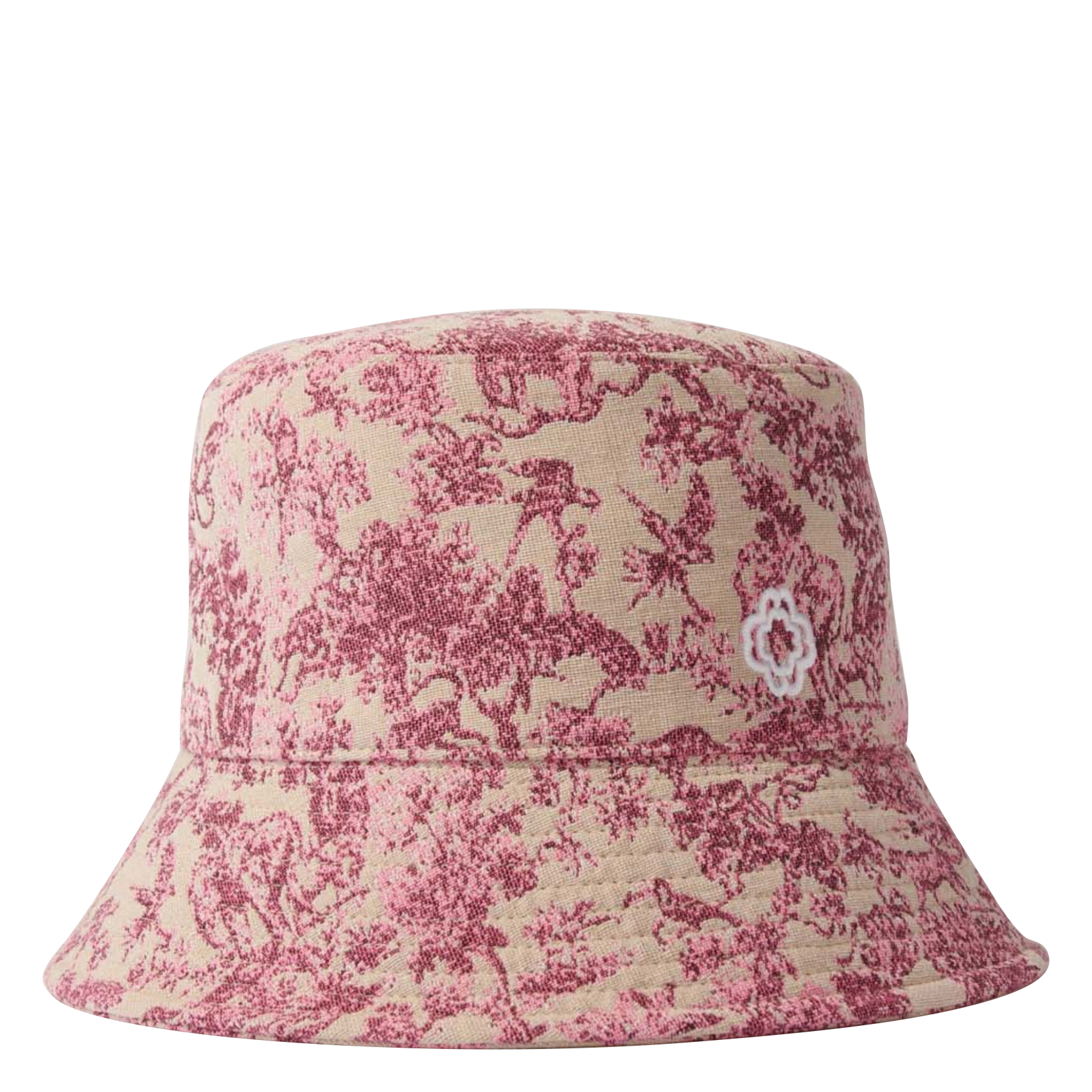 Bob imprimé en coton mélangé | Rose