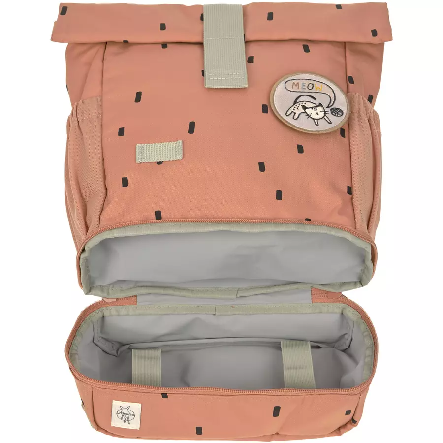 LÄSSIG Mini Rolltop Backpack Happy Prints caramel