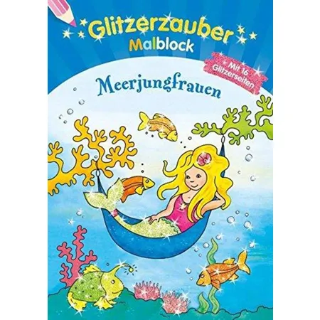 Tessloff Glitzerzauber-Malblock Meerjungfrauen