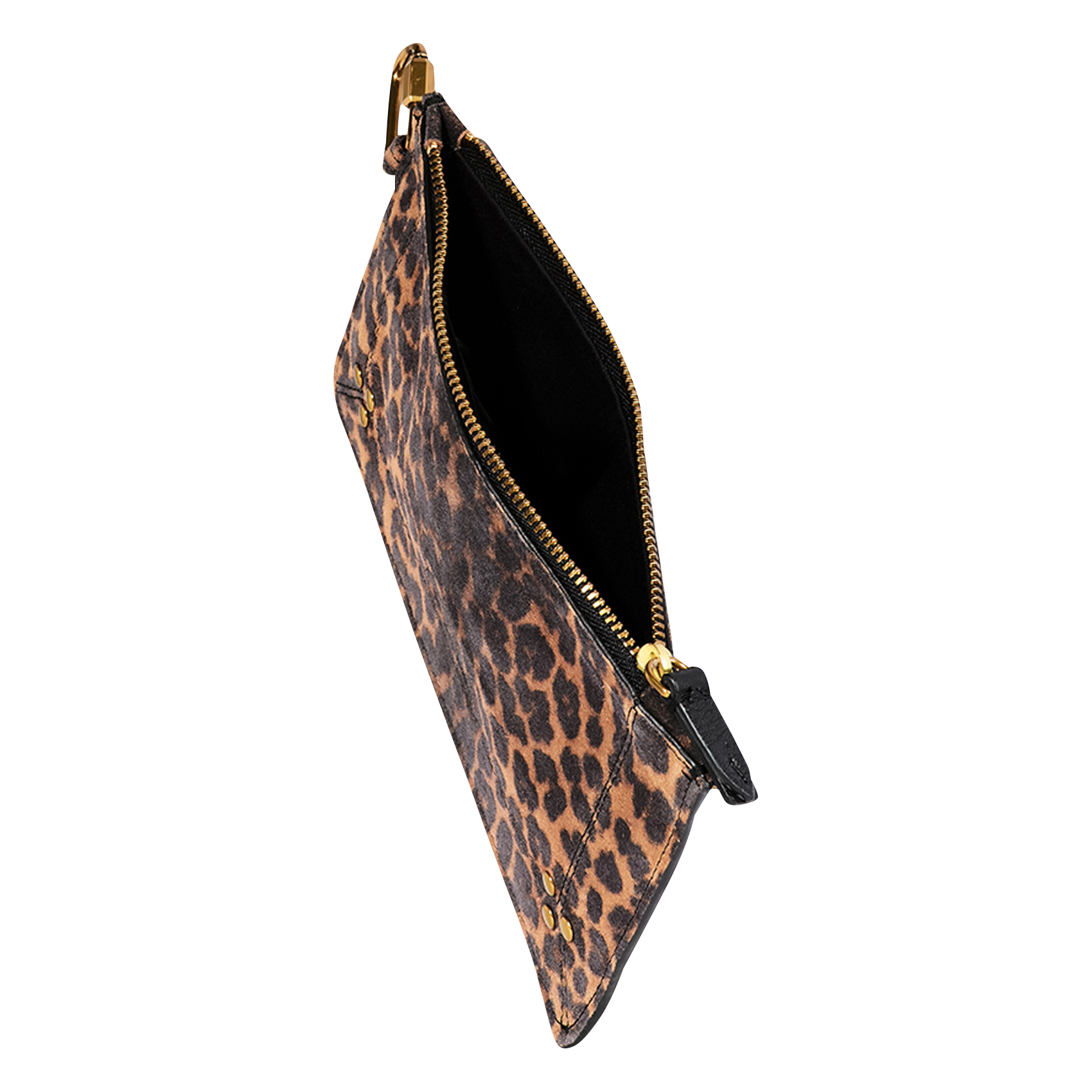 POPOCHE S - Pochette en cuir imprimé | Marron