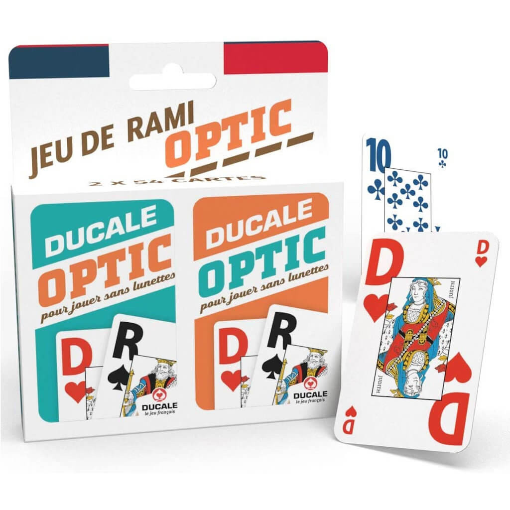 Jeu de Rami Optic (2x54 Cartes) - Ducale