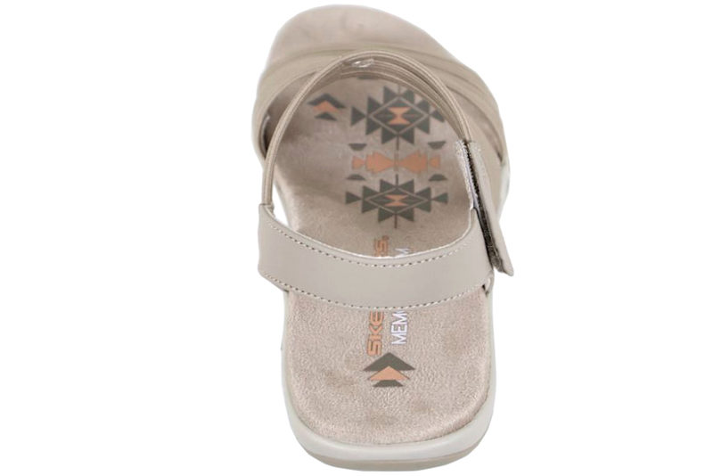 SKECHERS RAGGAE SLIM COFFEE RUN BEIGE SANDAL