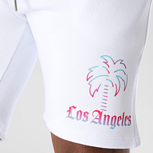 Short Jogging Los Angeles Blanc