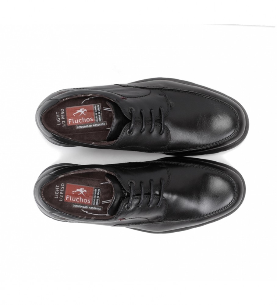 Sapatos Fluchos F0602_soft_brnu preto bristol macio
