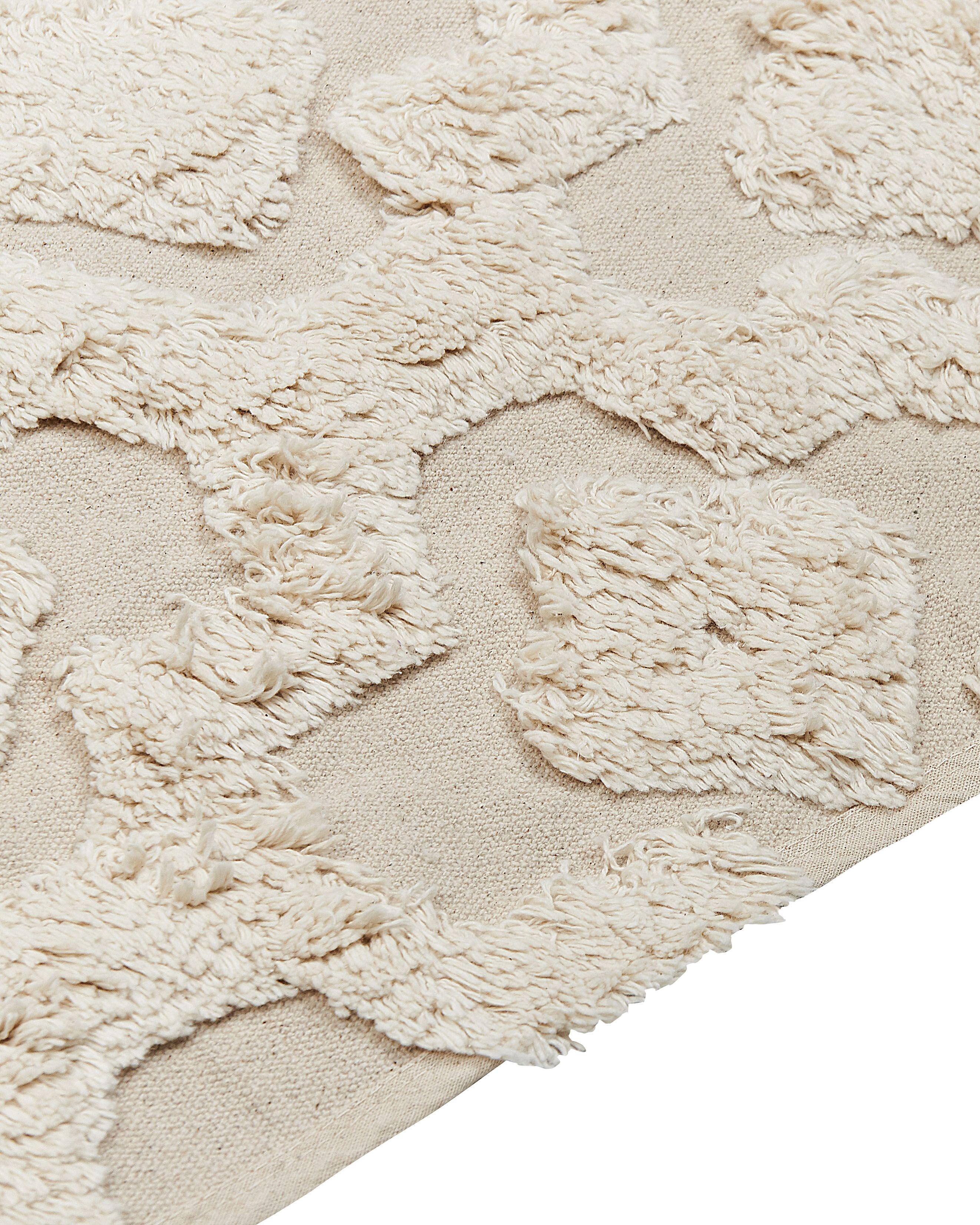 Vloerkleed AKSARAY Beige 160 x 230 cm Katoen