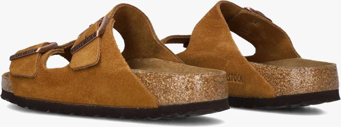 BIRKENSTOCK cognac birkenstock slippers arizona sue