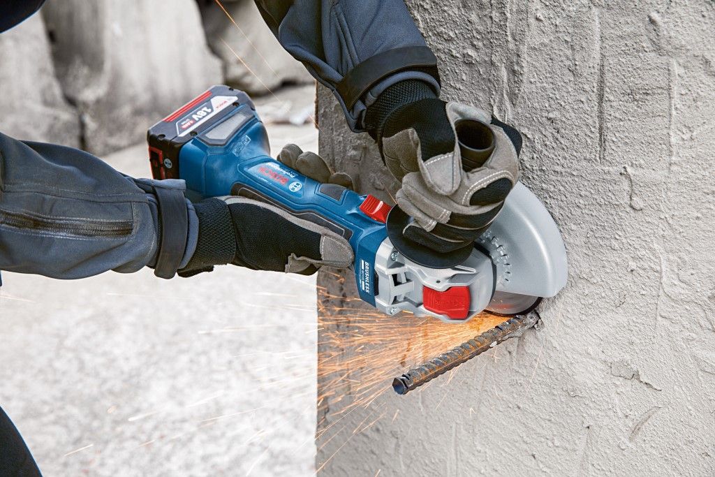 Bosch GWX 18V-7 Accu haakse haakse slijper set in L-Boxx - 06019H9105