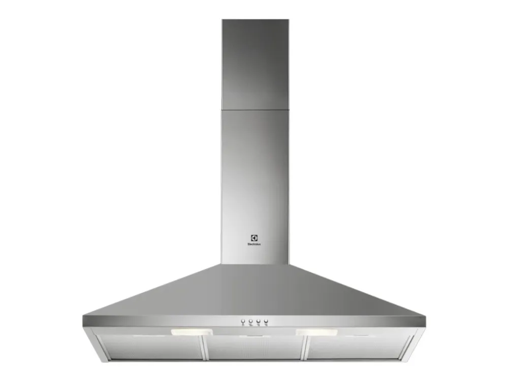 Electrolux LFC319X - Hætte - skorsten - bredde: 89.8 cm - dybde: 45 cm - udtrækning og recirkulation (-) - rustfrit stål