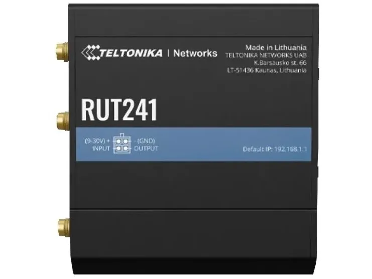 Teltonika RUT241 - Trådløs router - WWAN 2,4 GHz - 2G, 3G, 4G - DIN monterbar på skinne