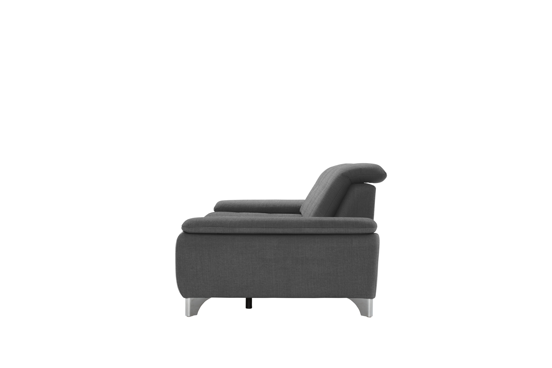 polsterpower 3-Sitzer-Sofa - Miro grau - Basismodell