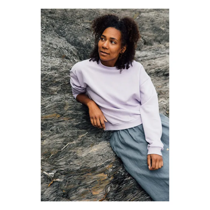 Matona Jupe Midi Lin | Gris bleuté