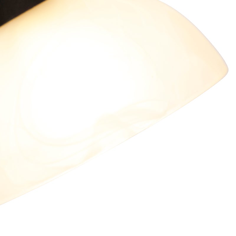 QAZQA - Country House I Vintage Klassieke Bruine Staande Lamp met Leeslamp – Dallas I Woonkamer I Uplighter - Staal Rond I Langwerpig - LED Geschikt E27