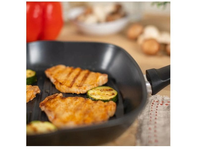 Kuhn Rikon Grillpfanne Easy Induction 26 cm Quadratische Grillpfanne