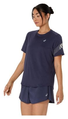 Maillot manches courtes Asics Icon Bleu Femme