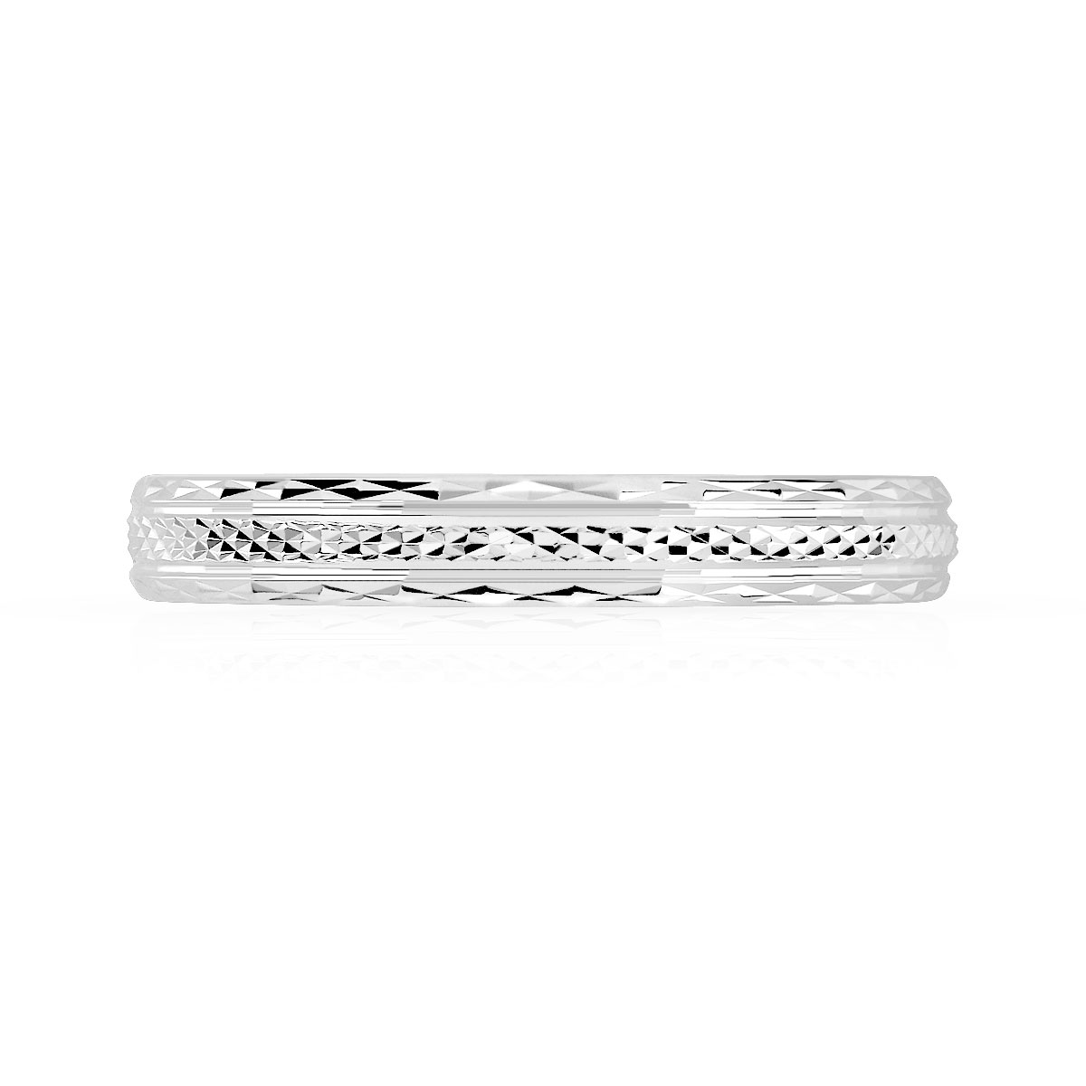 Alliance argent 925 diamanté 3 mm