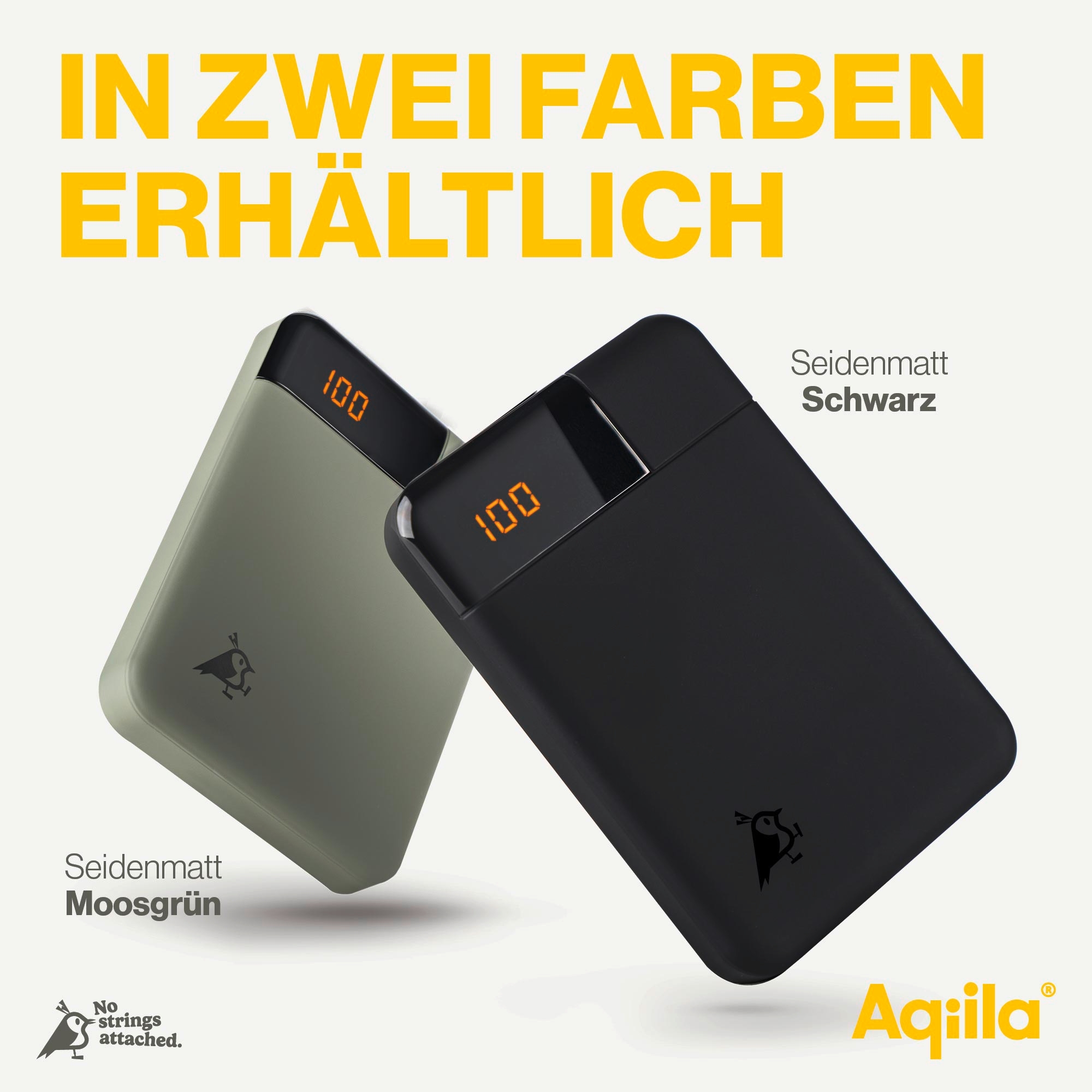 Aqiila Powerbird Powerbank 12 W 5000 mAh schwarz