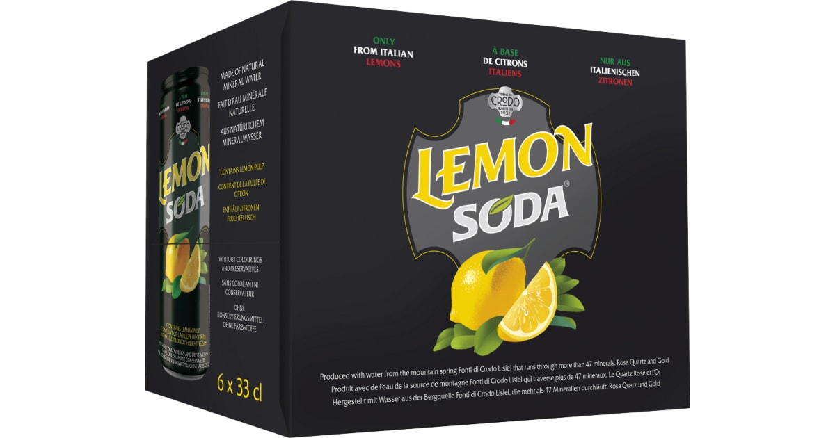 Terme di Crodo Lemonsoda Tray 6x 0,33 Liter Dose (Einweg)