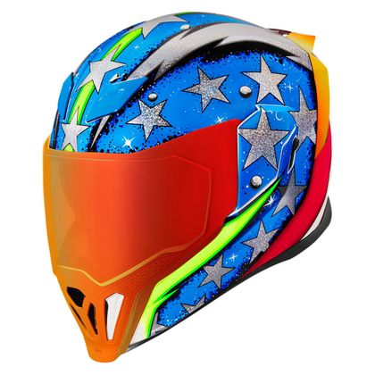Casque Icon AIRFLITE - SPACE FORCE - Bleu