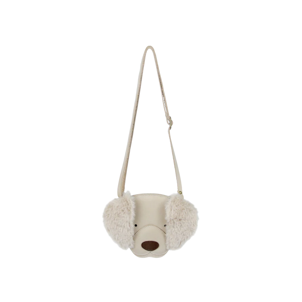Britta Exclusive Purse | Golden Retriever | Ivory Classic Leather