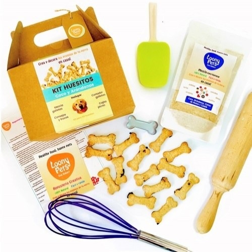 Kit de confeitaria Loonypets para cães: ossinhos de coco para cachorros
