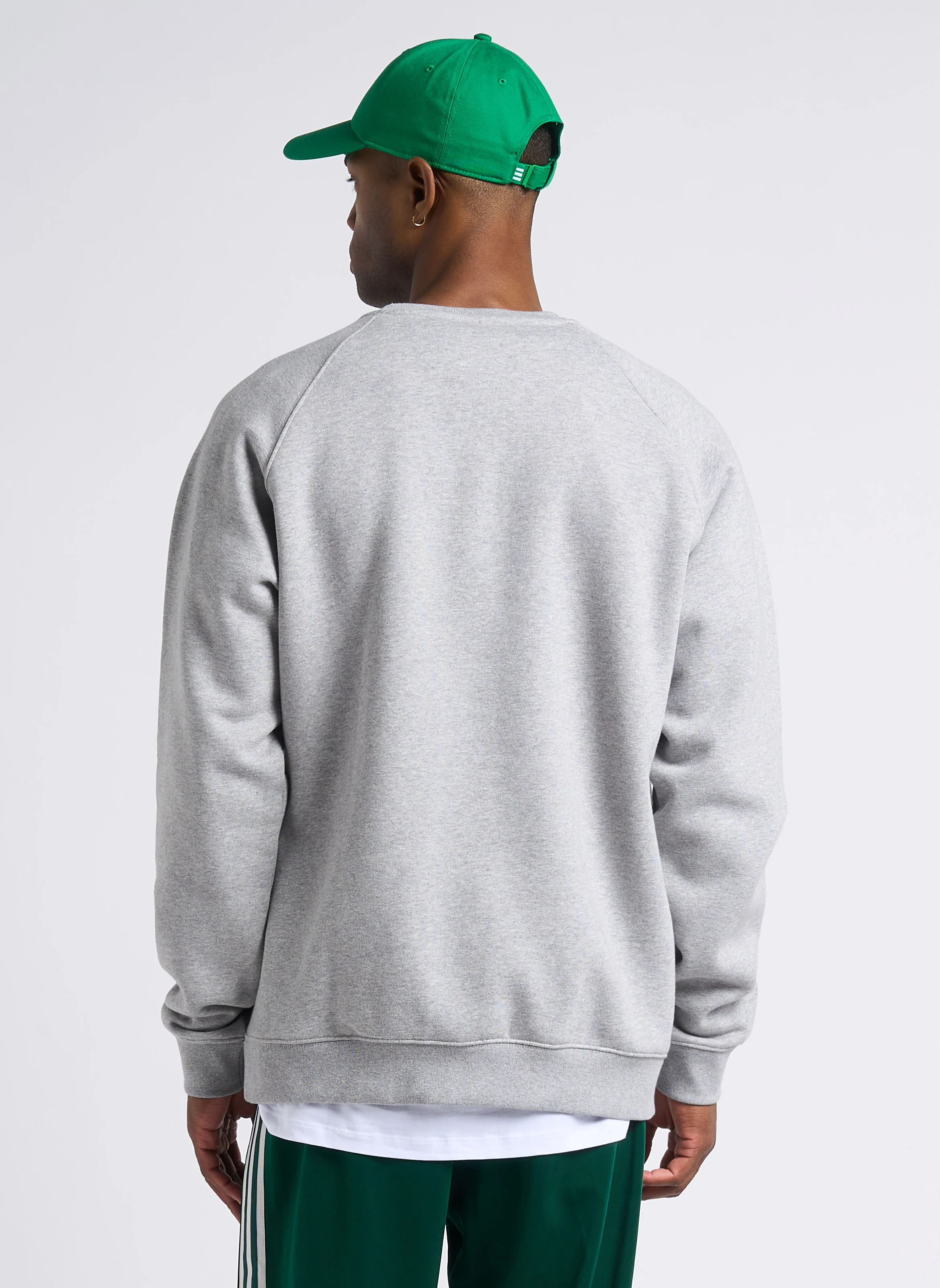 Sweat col rond en molleton doux| Gris