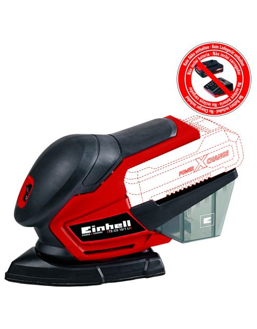 Einhell Accu Multischuurmachine - Electrisch Gereedschap - 0.84 kg Rood Zwart Wit