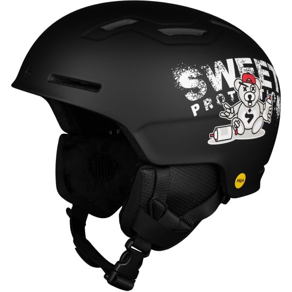 Casque de ski SWEET PROTECTION WINDER MIPS HELMET JR BLACK TEDDY