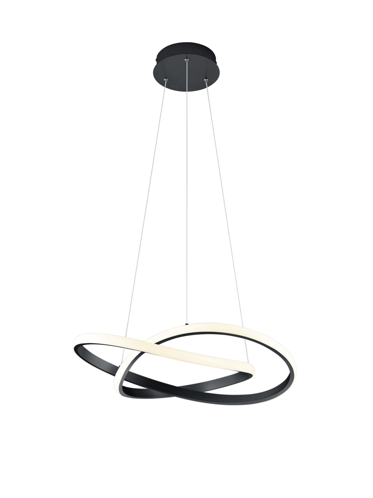 LED-Pendelleuchte - schwarz matt - dimmbar