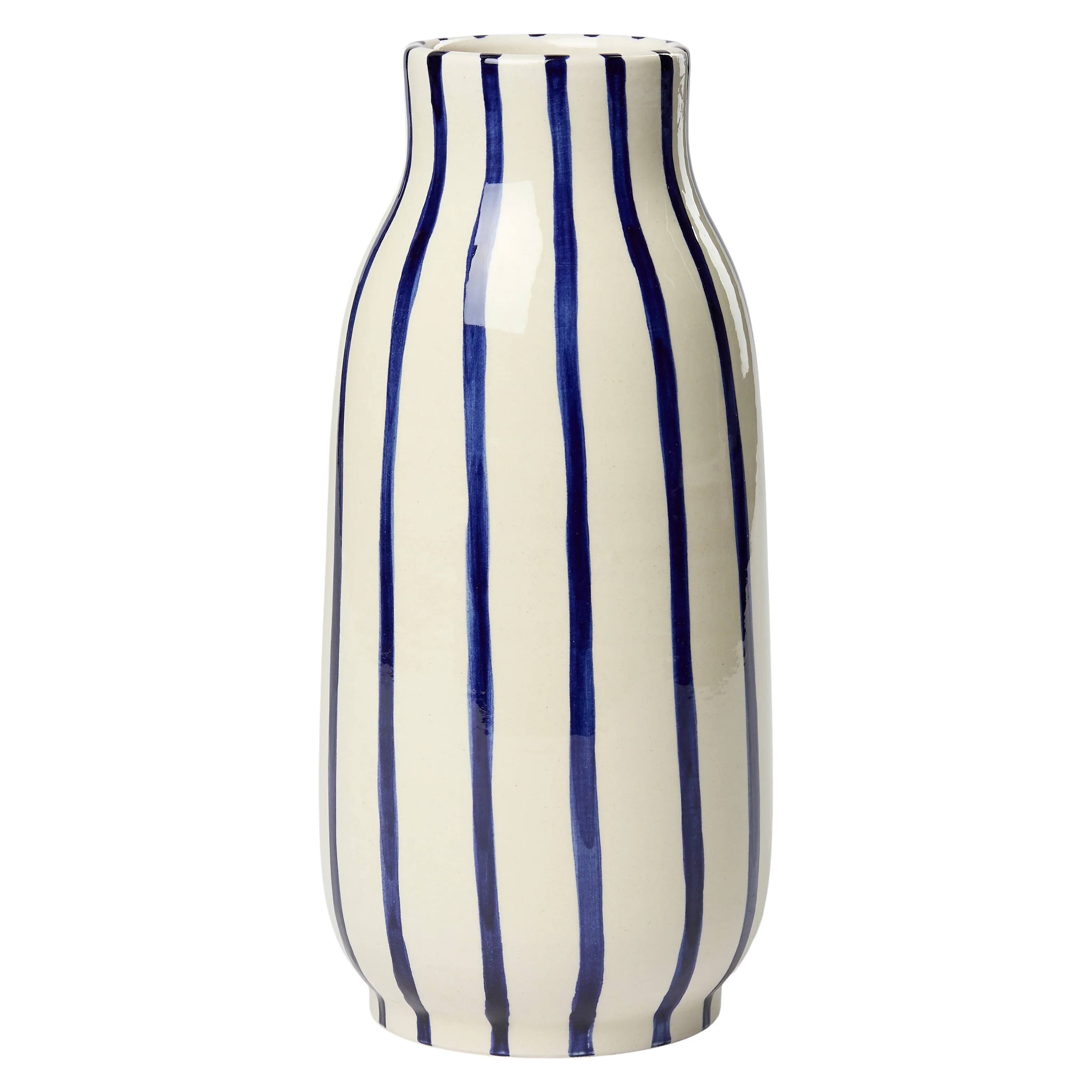 Familianna  Stripes Big vase - Royal Blue