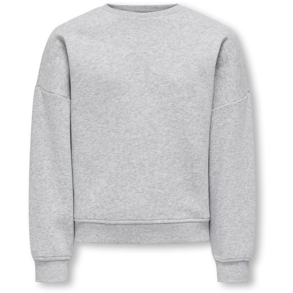 Køb kids ONLY Light Grey Melange Kogsweat L/S Crew Oversize Swt Noos
