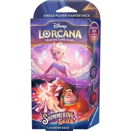 Ravensburger Disney Lorcana: Shimmering Skies - Starter Deck Amethyst and Ruby (Englisch)