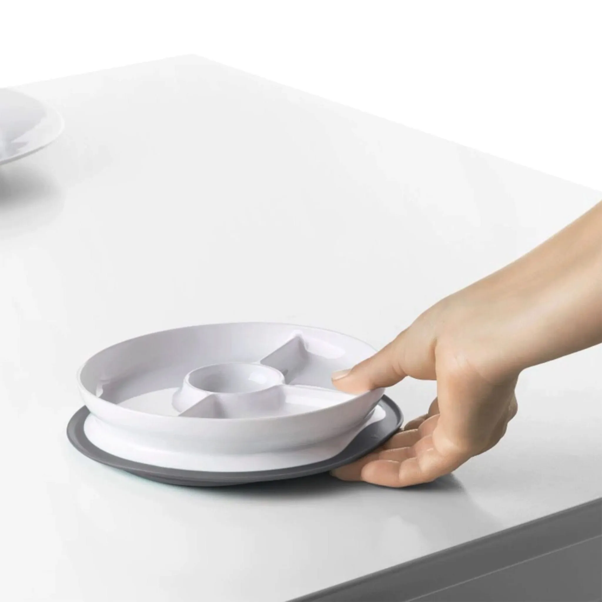 Oxo Tot Assiette à Compartiments - Gris