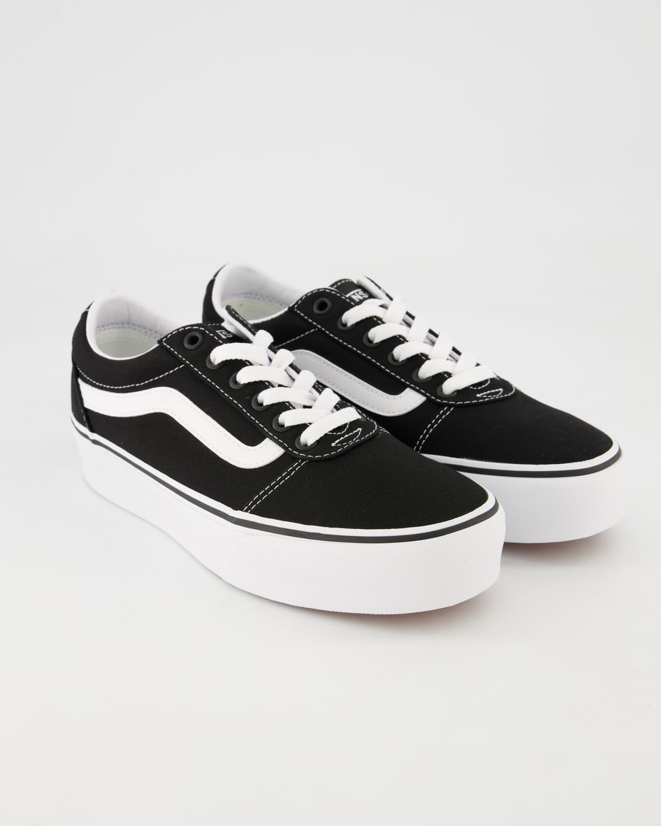 Vans WARD PLATFORM Schnürschuhe in Schwarz