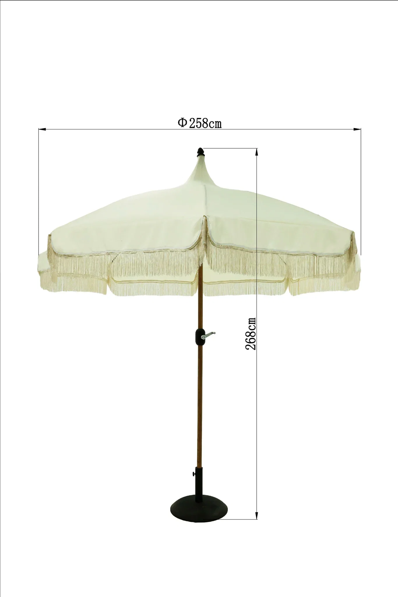 Parasoll Olivia Ø270 cm
