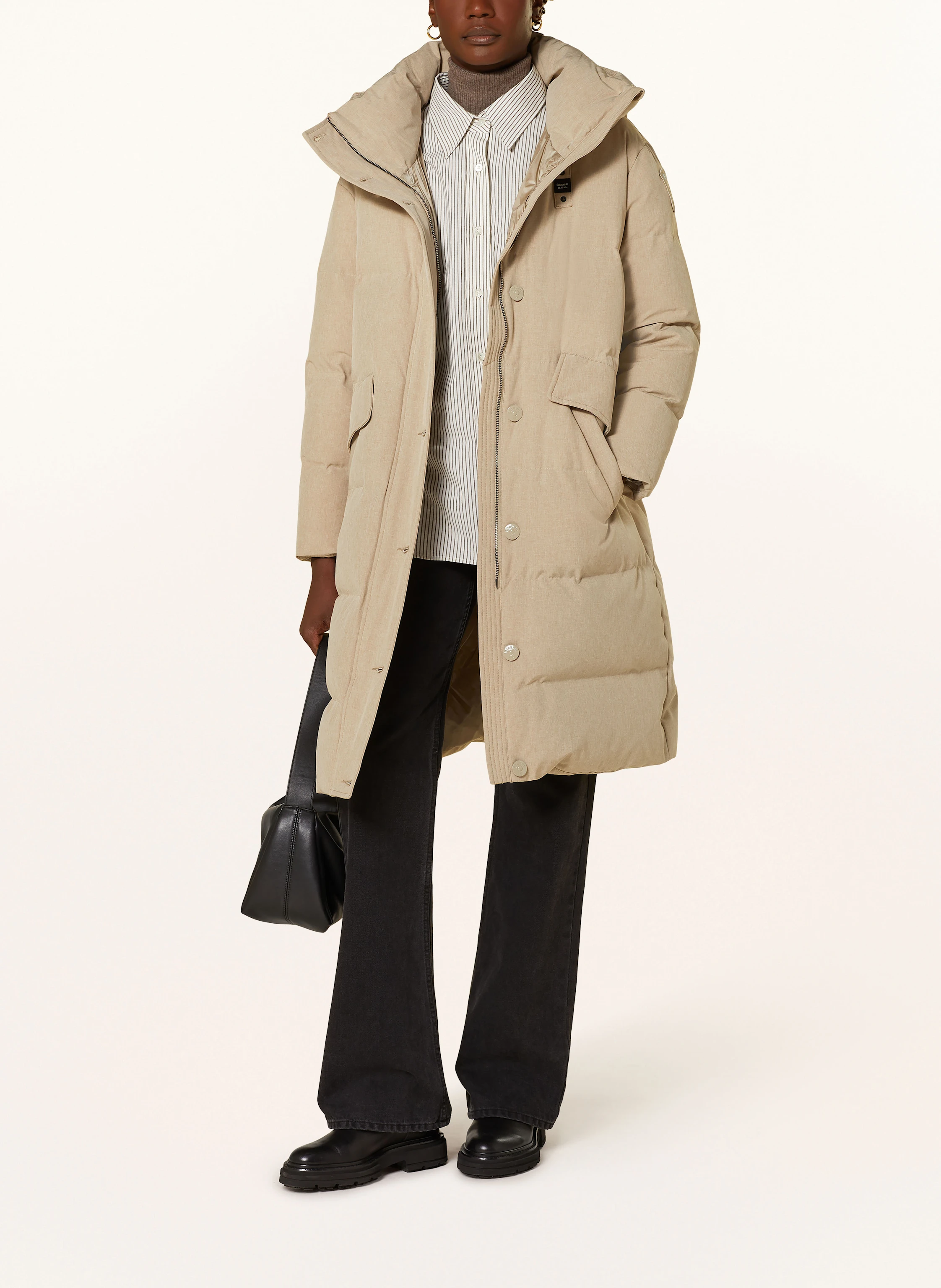 Blauer Daunenmantel LUCY
