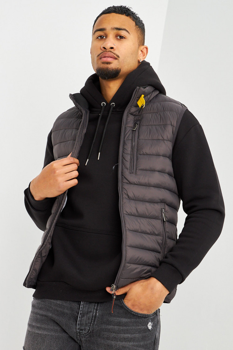 Doudoune matelassée anthracite sans manches