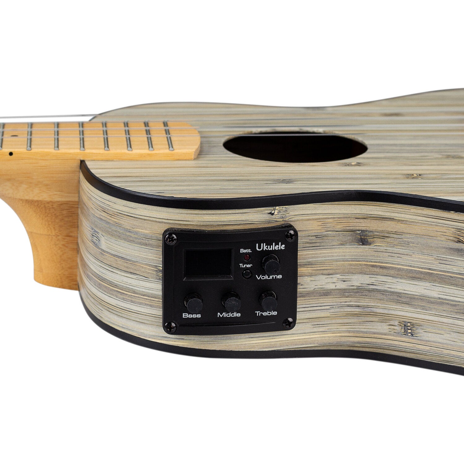 Cascha HH 2316E Bamboo Graphite E/A concert ukelele set