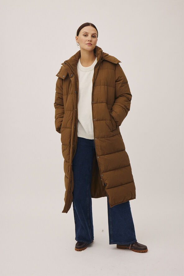 Magasin du Nord Collection Enya 1 GRS Water Repellent Puffer Jacket Tobacco brown