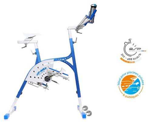 Vélo de Piscine Aquabike Waterflex WRMAX Bleu Aluminium
